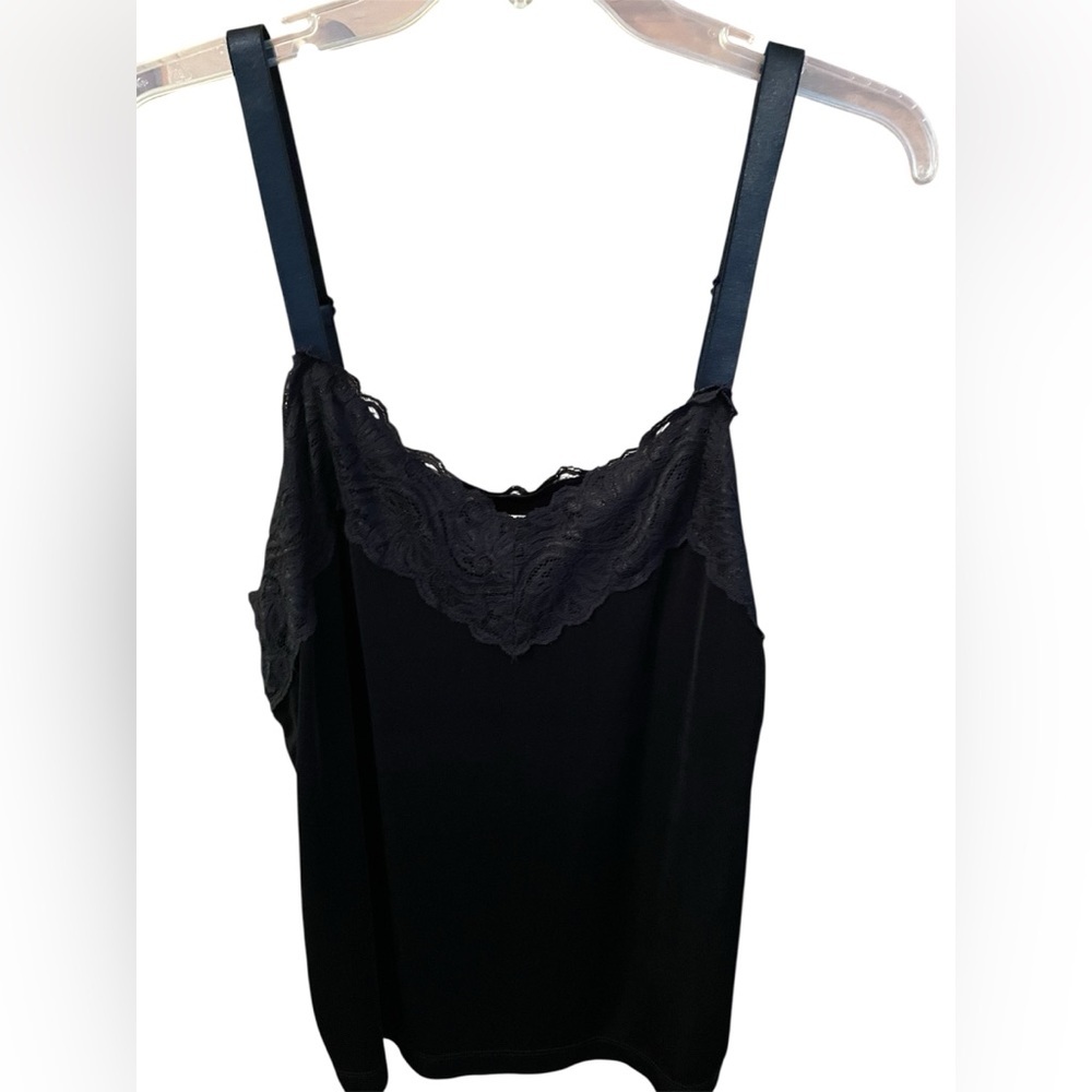 Woman’s Black Lace Trim Camisole Chico’s Size 3- X Large